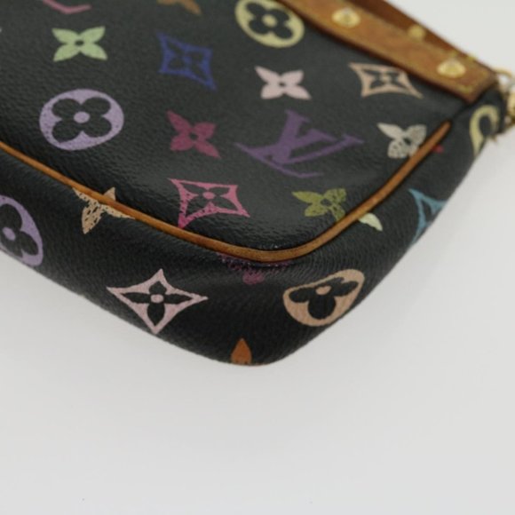 Louis Vuitton Multicolor Multicolore Black Murakami Pochette w Dustbag - Picture 9 of 16